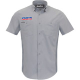 Throttle Threads Parts Unlimited Vented Shop Shirt - Gray - 4Xl Psu37St26Gy4X