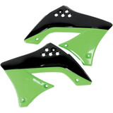 Ufo Radiator Shroud - Black/Green Ka04713-999