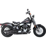 Vance & Hines 46842 Mufflers 3" Twin Slash Black Dlx Crsbns Slm