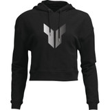 Women'S Noise Pullover Crop Hoodie - Black - Xl