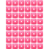 Woody'S Support Plates - Pink - Square - 48 Pack Asg-3820-48