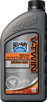 Bel-Ray 96910-Bt1 V-Twin Semi-Syn Oil 20W50 1L (12/Case Sold Ea)