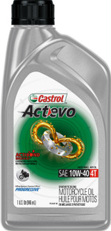 Castrol 15D7D2 Act>Evo Synthetic Blend Oil 4T 10W40 1Qt