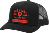 Highway 21 489-2007 Spark Hat Black/Red