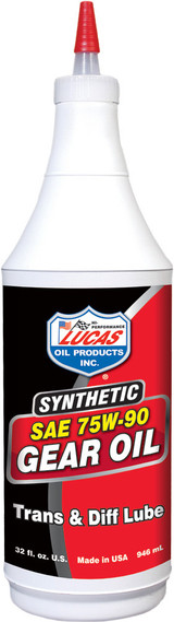 Lucas 10047 Synthetic Gear Oil 75W90 1 Qt (12/Case Sold Ea)