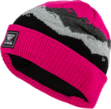 Fly Racing Youth Fly Snow Beanie Heather Grey 22.4073 Magenta