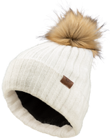Fly Racing 22-3252 Beige Fly Women'S Snow Pom Beanie Beige