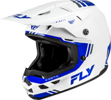 Fly Racing Kinetic Verdict Helmet White/Blue/Grey Xl 73-8722X