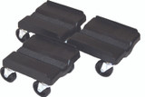 Supercaddy Super Sport Dolly 3-Piece Set (Black)