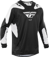 Fly Racing 378-421M Kinetic Sym Jersey Black/White Md