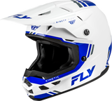 Fly Racing Kinetic Verdict Helmet White/Blue/Grey Md 73-8722M