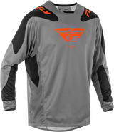 Fly Racing Kinetic Sym Jersey Grey/Orange/Black Sm 378-422S