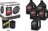 Maxima 90-119015Pb V-Twin Syn Oil Change Kit Xl Black Filer