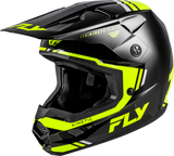Fly Racing 73-87232X Kinetic Verdict Helmet Black/Hi-Vis/Grey 2X