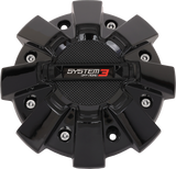 System 3 Caps3-170 St7 Center Cap Dual Fit Bolt-In Gloss Black