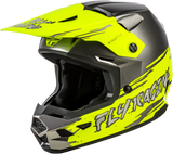 Fly Racing 73-8725Ym Youth Kinetic Surge Helmet Grey/Hi-Vis Ym