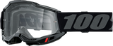 100% 50013-00038 Accuri 2 Goggle Black Clear Lens