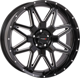 System 3 20S3-7255 St7 Wheel 20X7 4+3 (+10Mm) 5/4.5 Gloss Black Milled