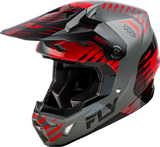 Fly Racing 73-0051L Formula Cp Slice Helmet Grey/Red/Black Lg