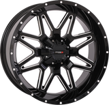 System 3 20S3-7435 St7 Wheel 20X9 5+4 (0Mm) 4/137 & 4/156 Gloss Blk Milled