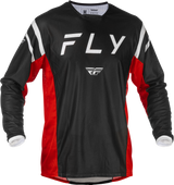 Fly Racing Kinetic Mesh Center Jersey Black/White/Red 2X 379-3162X
