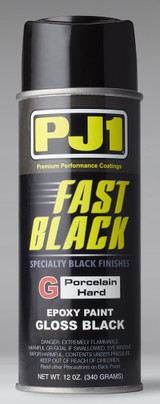Pj1 16-Gls Fast Black Epoxy Porcelain Gloss Black 12Oz