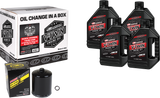 Maxima 90-119014Pb V-Twin Syn Oil Change Kit Tc Black Filer