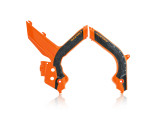 Acerbis X-Grip Frame Guards Orange/Black 2733445225 Acerbis X-Grip Frame Guards Orange/Black 2733445225