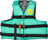 Fly Racing 221-304122X Nylon Flotation Vest Seafoam Green/Yellow 2X