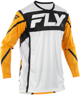 Fly Racing Lite Jersey White/Black/Mustard Xl 378-723X