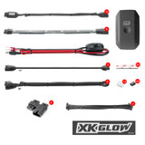 Xk Glow Ks-Moto-Advance Advanced Accent Light App Kit 18Pc