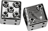 Harddrive W99-6217C(2) Valve Stem Caps Chrome Dice Pr