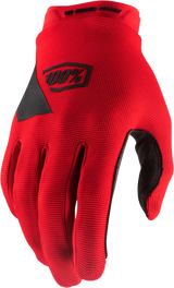 100% 10012-00006 Ridecamp Youth Gloves Red Lg