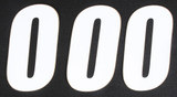 D-Cor 45-16-0 Number 0 White 6" 3/Pk