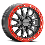 Raceline Alpha Bdlk 15X10 5/4.5 (+25Mm) Gunmetal/Red A14Gr-51012+25