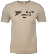 Fly Racing Fly Edge Tee Cream Lg 354-0311L
