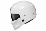 Scorpion Exo Cv2-0055 Covert 2 Open-Face Helmet Gloss White Lg