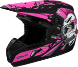 Gmax D3466172 Youth Mx-46Y Unstable Helmet Matte Black/Pink Yl
