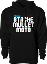 Dbk Ahap-Stachemull-S Stache Mullet Moto Hoodie Black Sm