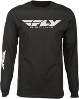 Fly Racing 352-4140S Fly Corporate Long Sleeve Tee Black Sm