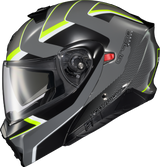 Scorpion Exo 93-1403 Exo-Gt930 Transformer Helmet Morph Grey/Hi-Viz Sm