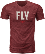 Fly Racing 352-0152S Fly Wfh Tee Red Heather Sm