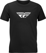 Fly Racing 352-0667Yl Youth Fly F-Wing Tee Black Yl
