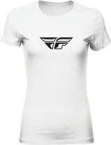 Fly Racing 356-0481L Women'S Fly F-Wing Tee White Lg