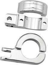 Harddrive Footpeg Mount Clamps 1.5" Bar Chrome P77-6005