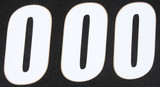 D-Cor Number 0 White 4" 3/Pk 45-14-0