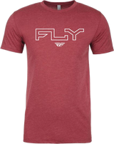 Fly Racing 354-0309M Fly Edge Tee Cardinal Md