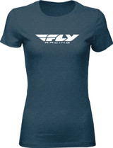 Fly Racing 356-0362S Women'S Fly Corporate Tee Indigo Sm