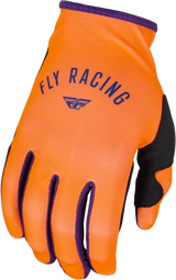 Fly Racing 377-611Xs Women'S Lite Gloves Neon Coral/Deep Purple Xs