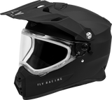 Fly Racing 73-31364S Trekker Cw Solid Helmet Dual Shld Matte Black Sm